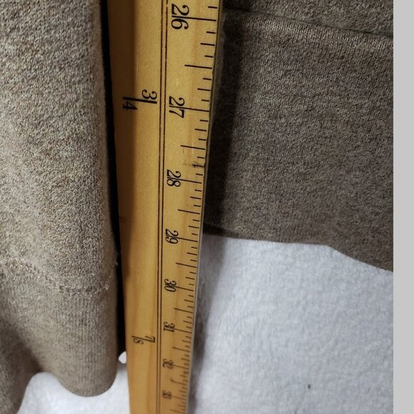 Banana Republic Mens Zip Up Hoodie Cotton/Polyester Blend Beige/Brown Xlarge - Picture 4 of 8